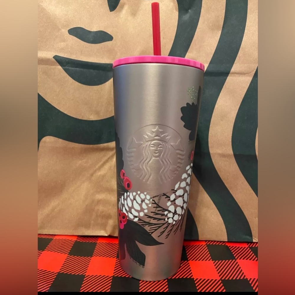 Starbucks Pinecone 24oz Stainless Steel Tumbler 2021 Holiday Collection